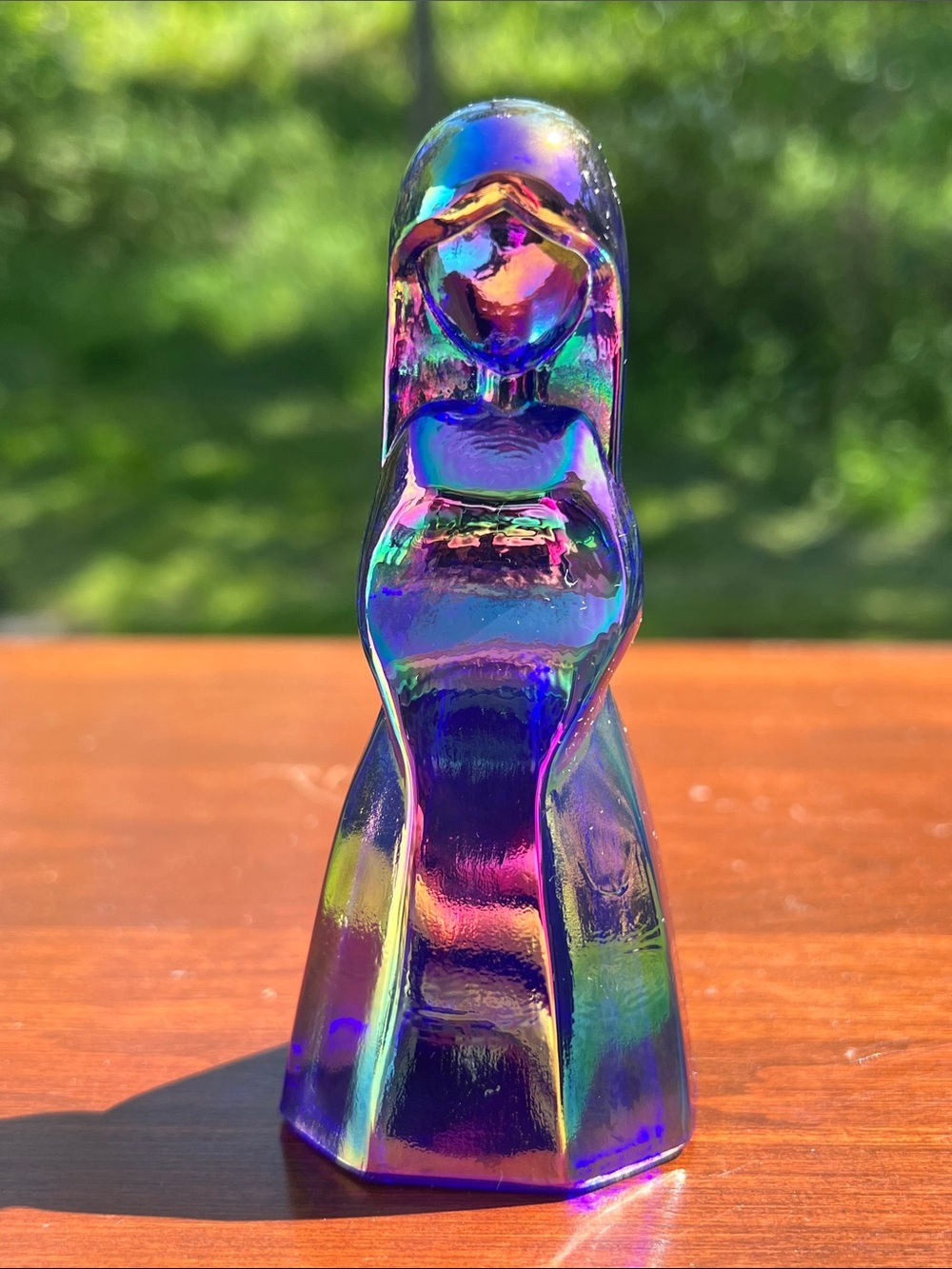 Mosser Glass Jenny Doll Vi Hunter Carnival Cobalt Blue Figurine